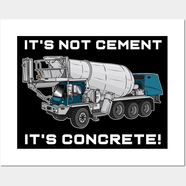 Concrete Truck Wall Art by Guyvit